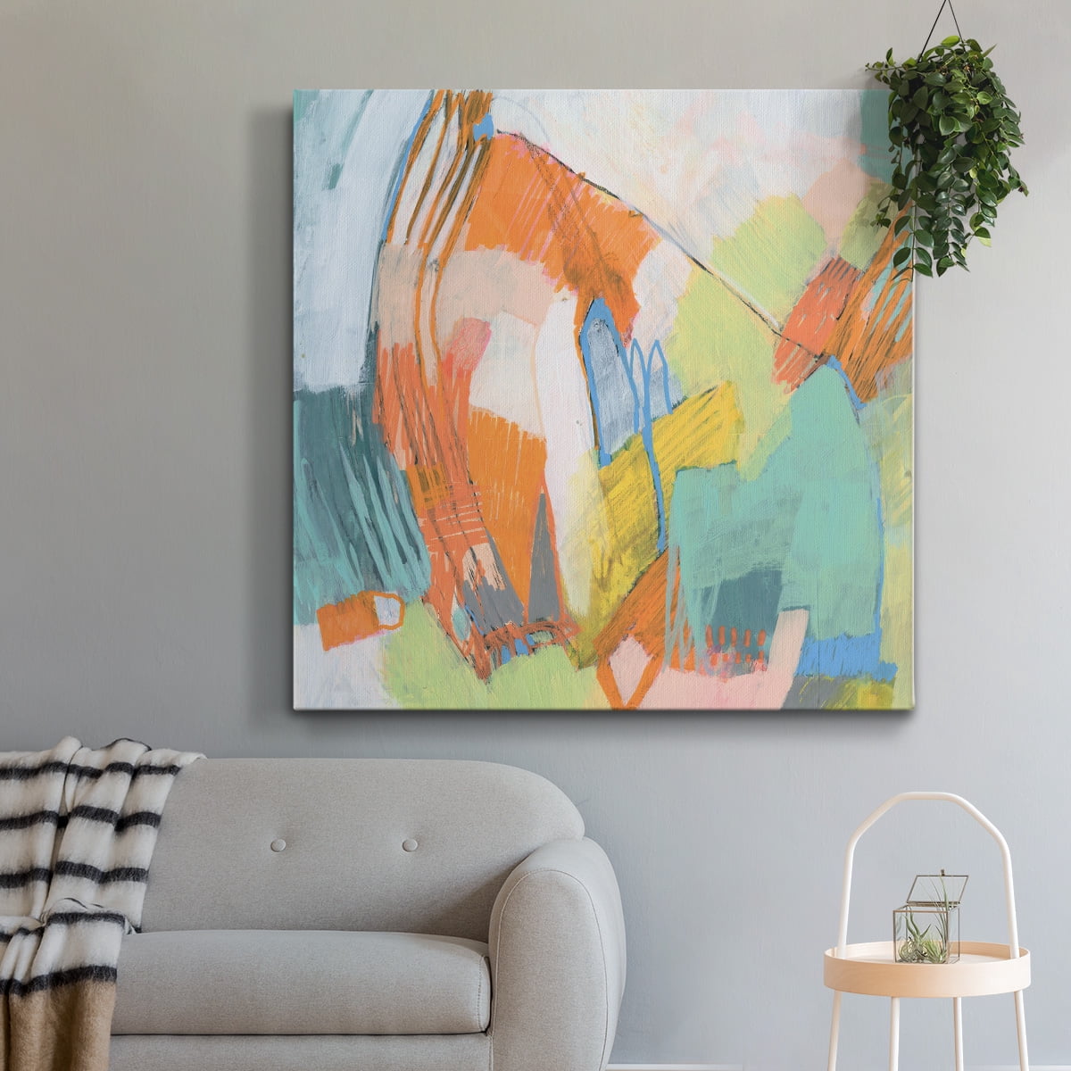 Wexford Home Candied Sherbet I-Premium Gallery Wrapped Canvas, 40" x 40" - Ready to Hang