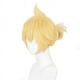 thumbnail image 3 of Peluca de pelo sintético de Anime Kagamine Rin/len, peluca de Cosplay de 30cm, pelucas cortas de color amarillo dorado, peluca de Cosplay resistente al calor a la moda, 3 of 3