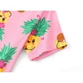 thumbnail image 4 of Topgal Rib Knit Pajama for Little Girls Toddler Snug Fit Pink Pineapple Sleepwear Pjs Set Size 6, 4 of 7