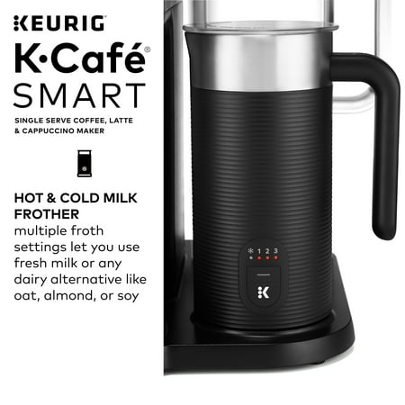 Keurig - K-Cafe SMART Single-Serve Coffee Maker and Latte Machine with WiFi Compatibility - Black