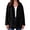 Black, variant on REDESS Winter Coats for Women, Hooded Button Front Outerwear Coats, Casual Warm Winter Jacket