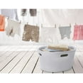 thumbnail image 5 of Superio 35L Ribbed Laundry Basket with Cut-Out Handles-White Smoke (2 Pack), 5 of 5