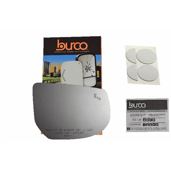 Fits 13-17 Cad XTS Right Pass Mirror Glass Lens w/Blind Spot Icon w/Adhesive