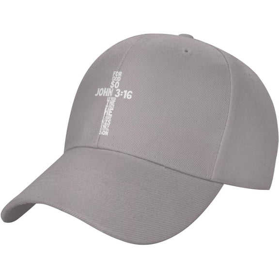 for God So Loved The World John 3：16 Christian Gifts Baseball Cap Men Trucker Hat Women Dad Hat Sun Hat Black