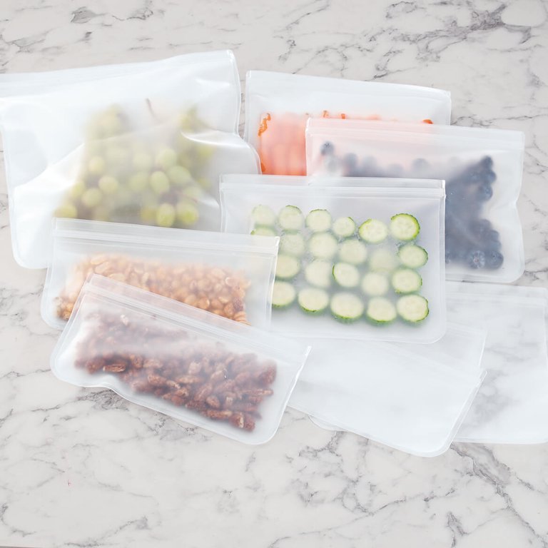 10-Piece Reusable Silicone Storage Bags by Chef's Pride™