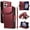 Red, variant on for Samsung Galaxy A56 5G Case with 11 Card Slots & 2 Cash Pockets for Woman Man,PU Leather Flip Kickstand Folio [RFID Blocking] Wallet Case, Wrist Strap Magnetic Clasp Protective Cover,Red