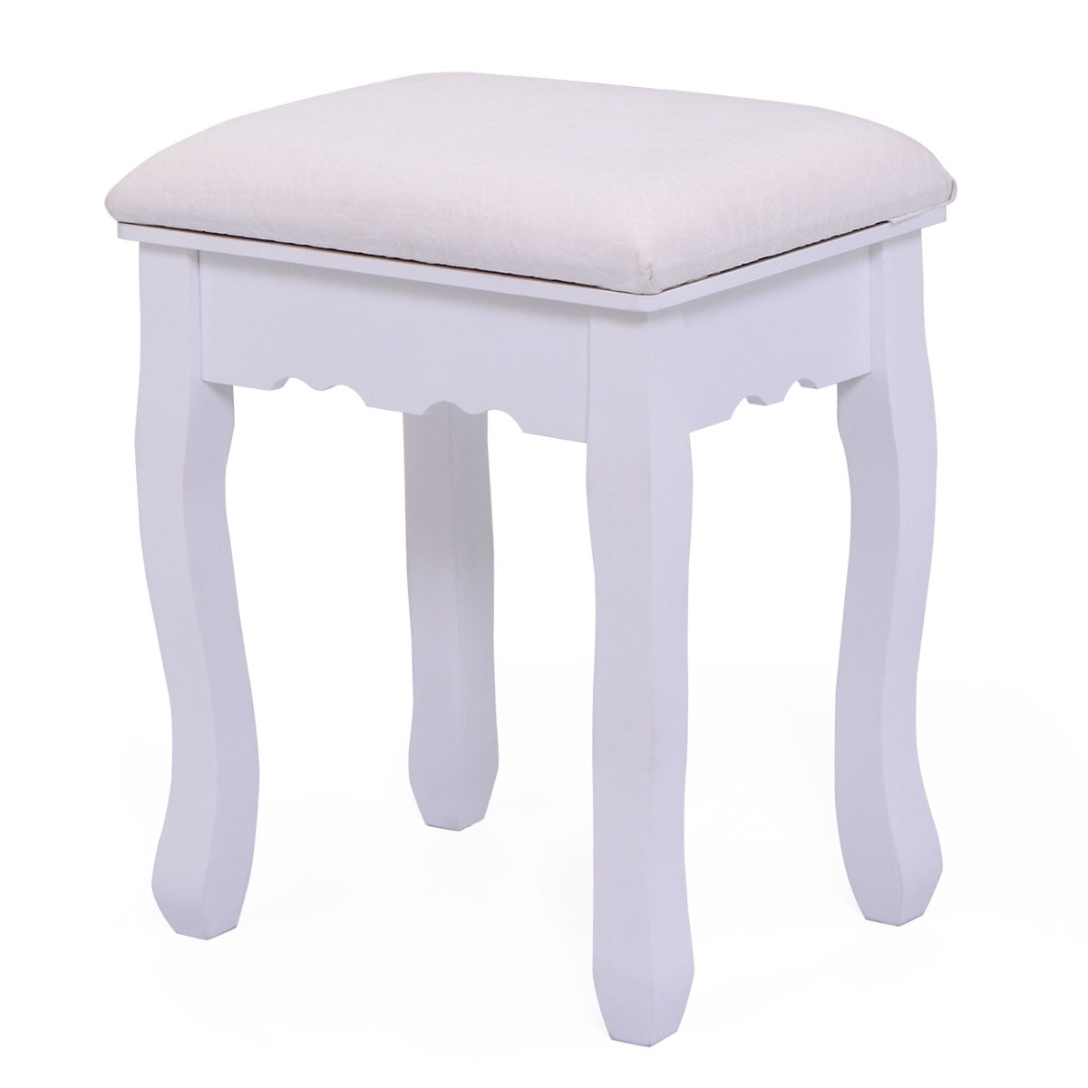 Lowestbest Dressing Table Vanity with Cushioned Stool, White Wooden Dressing Vanity Table Desk for Bedroom, Bathroom, Closet, Hallway, Makeup Table with 3 Mirrors and 4 Storage Drawers Lowestbest Dressing Table Vanity with Cushioned Stool, White Wooden Dressing Vanity Table Desk for Bedroom, Bathroom, Closet, Hallway, Makeup Table with 3 Mirrors and 4 Storage Drawers