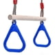 thumbnail image 2 of Wooden Trapeze Swing Bar With Plastic Gym Rings For Indoor Outdoor Fun Kids Children Adult Fitness, 2 of 5