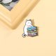 thumbnail image 3 of Cute Pins Mochila Alfileres Aleación Esmalte Broche Gato Divertido Broche Cowboy Insignia Pin para Bookbags Ropa Chaquetas y Sombreros Decoración, 3 of 3