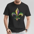 thumbnail image 2 of Fleur De Lis Mardi Gras T-Shirt – Louisiana New Orleans Symbol Graphic Tee, Festive Carnival Outfit, Cultural Pride Shirt for Men and Women, 2 of 3