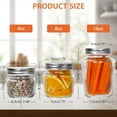 thumbnail image 3 of SHiZAK Small Glass Mason Jars with Lids - 4 oz Vintage Canning Jars Pickling Jars for Jelly Jam Honey Pickles Spice Essential Preserver for Home Storage and Gifting 8 Pack, 3 of 5