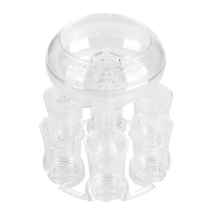 

MingRuiDian Cups 6 Shot Glass Dispenser and Dispenser For Filling Liquids Shots Dispense