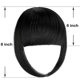thumbnail image 2 of Flequillo Extensión De Pinza Para El Cabello Flequillo Francés Clip En Grueso Natural Frente Completo Flequillo Limpio Flequillo Recto Con Patillas Postizo De Una Pieza Negro Oscur, 2 of 5