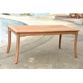 thumbnail image 2 of Grade-A Teak Dining Set: 4 Seater 5 Pc: 71" Rectangle Table And 4 Mas Stacking Arm Chairs Outdoor Patio WholesaleTeak #WMDSMS13, 2 of 4