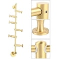 thumbnail image 3 of Fetcoi, Coat Hat Hanger, Wall Mount Coat Hooks Coat Rack for Scarves Clothes Handbags Space Saving 6 Hooks(Copper), 3 of 9