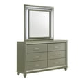 thumbnail image 6 of New Classic Furniture Lumina 4-Pc Wood Western King Bedroom Set in Silver Gray, 6 of 13