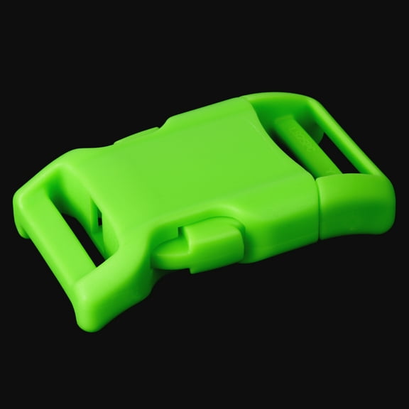 50 - 1 inch Hot Green YKK Contoured Side Release Plastic Buckle