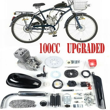Miumaeov Bicycle Engine Kit 100CC 2 Stroke Bicycle Motorized Petrol Gas Engine Kit Full Set for Most 26" /28" Bike