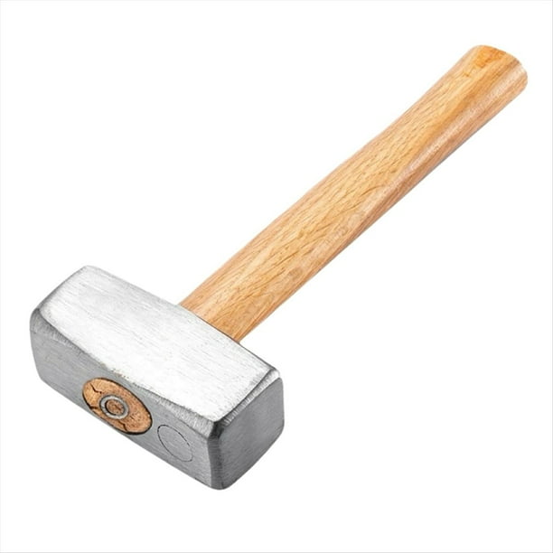Martillo de 3 Libras con de Madera - Minimartillo Resistente de Acero Al Carbono para Albañilería, Carpintería y Reparaciones del Hogar