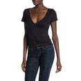 thumbnail image 1 of PST By Project Social T Haut à Manches Courtes pour Femmes Noir Taille L, 1 of 1