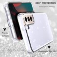 thumbnail image 3 of Compatible Glitter Case for Samsung Galaxy S22 Case Women,Sparkly Shockproof Full Body Bling Protective Cover S22 Black Translucent Case for Galaxy S22 Case Samsung S22 Phone Case Cute Girls, 3 of 7