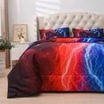 thumbnail image 4 of Btargot 5PCS Boys Game Console Comforter Set Twin 3D Lightning Gaming Bedding Set Red-Blue for Kids, 4 of 12