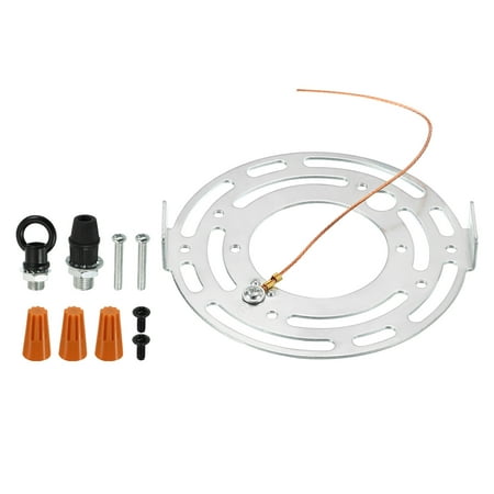 

Uxcell 105mm Dia. Round Ceiling Light Plate Kit Lighting Fixture Mounting Bracket Steel Crossbar Plate 1 Set