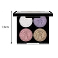 thumbnail image 2 of Paleta de sombras de ojos HUOGUO, 4 colores, brillante y perlado mate, 2 of 4