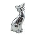 thumbnail image 1 of Estatua de gato, artesanías de resina, figura decorativa moderna de animal pequeño, regalo único para Plata, 1 of 9