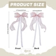 thumbnail image 2 of 4 abrazaderas para cortinas con forma de mariposa y perlas, diseño Misty Rose con lazo y perlas., 2 of 9