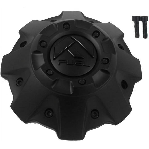 Fuel Matte Black with Matte Black Emblem Wheel Center Cap # 1001-63B
