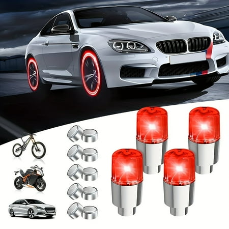 

CNKOO 4pcs Vibrant Battery-Powered Spinner Wheel Lights for Bikes - Easy Install Durable PVC Perfect for Outdoor Leisure ZZZ