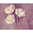 thumbnail image 3 of Boho Hue Studio 18x15 Black Modern Framed Museum Art Print Titled - Sketched Flowers on Purple, 3 of 5