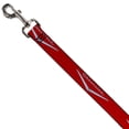 thumbnail image 2 of GM General Motors Pet Leash, Dog Leash, 1955 57 Chevrolet V Emblem Red Silver, 6 Feet Long 0.5 Inch Wide, 2 of 4