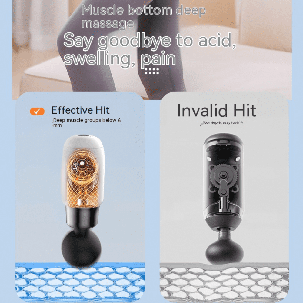 New fascia gun muscle relaxation cervical massager intelligent high-frequency massage stick mini portable fascia