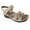 Beige, variant on Summer New Foreign Trade Large Size Wedge With Fish Mouth Solid Color Large Size One Line Buckle Beach Sandals Summer Sandals Beige 38