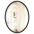 thumbnail image 4 of OVALCREST - London Framed Oval Mirror - Rubbed Black 13 1/8" x 17 1/8", 4 of 7