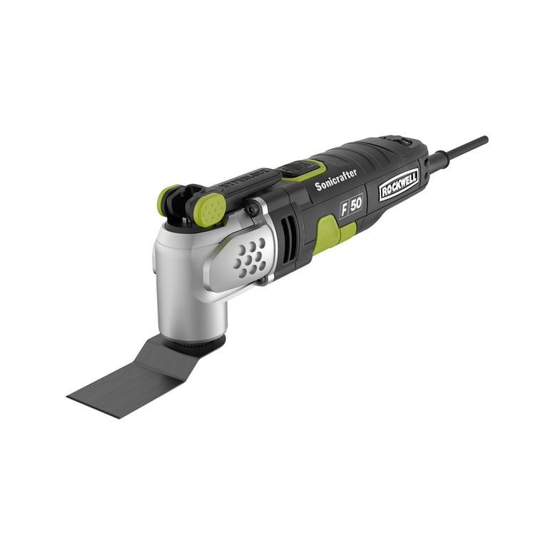 Rockwell RK5142K Sonicrafter F50 4.0 Amp Oscillating Multi Tool 33 Piece Kit with Bag Variable Speed Hyperlock Clamping Low Vibration and Universal