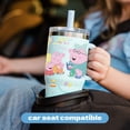 thumbnail image 3 of YAYA My First Travel Tumbler for Preschool & Kids 3+, Insulated Stainless Steel Tumbler with Reusable Silicone Straw & Spill-Proof Lid, Cup Holder Compatible, BPA-Free, 12oz, Peppa Pig, 3 of 7