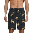 thumbnail image 2 of Picia Christmas Deers Pajama Shorts for Men, Men's Pajama Bottoms, Sleepwear,Short Pajama Pants-X-Large, 2 of 9