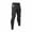 Black, variant on Men's Compression Pants Base Layer Running Tights Quick Dry Sports Leggings for Basketball Yoga, Workout Athletic Compression Legging with Zipper Pocket