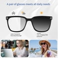 thumbnail image 2 of Jiuyaoyiyang Smart Ai Glasses M10 Pro - Bluetooth Sunglasses with Anti-Blue Light Photochromic Lenses for Music and Calls, 2 of 6