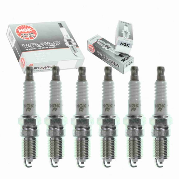 6 pc NGK V-Power Spark Plugs compatible with Chevrolet Astro 4.3L V6 1996-2005