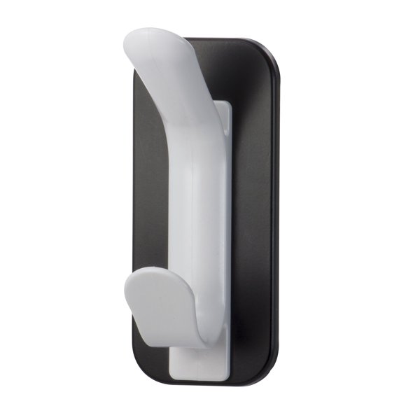 Gancho doble magnético para abrigos Officemate Magnet Plus negro y blanco