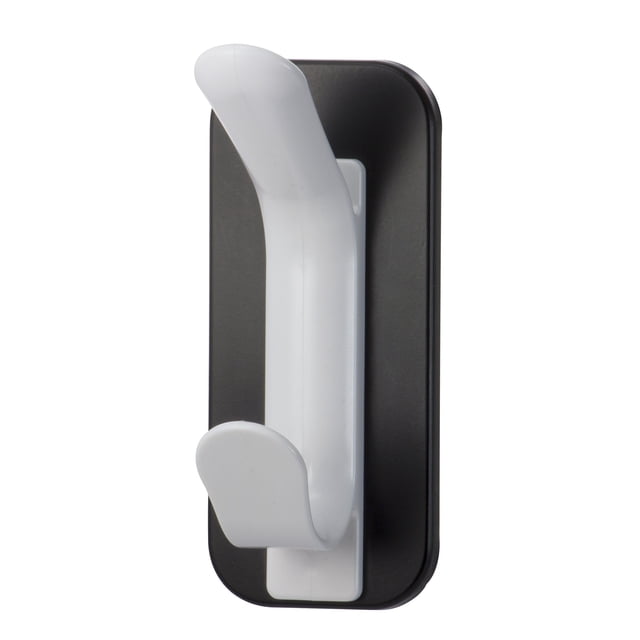 Gancho doble magnético para abrigos Officemate Magnet Plus negro y blanco