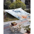 thumbnail image 3 of Sun Shade Sail 8'x10' Ocean Crab Rectangle Sun Shade Sails Canopy Waterproof Coastal Starfish Coral Shell Outdoor Sunshades Sand UV Block Cover Shades Cloth for Patio Backyard Garden Deck Porch Lawn, 3 of 9