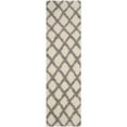 thumbnail image 5 of SAFAVIEH Layla Geometric Plush Shag Area Rug, Ivory/Grey, 4' x 6', 5 of 8