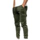thumbnail image 2 of Pantalones largos de moda para hombre, casuales, de color sólido, con bolsillos y cremallera, cintura elástica, de poliéster., 2 of 3