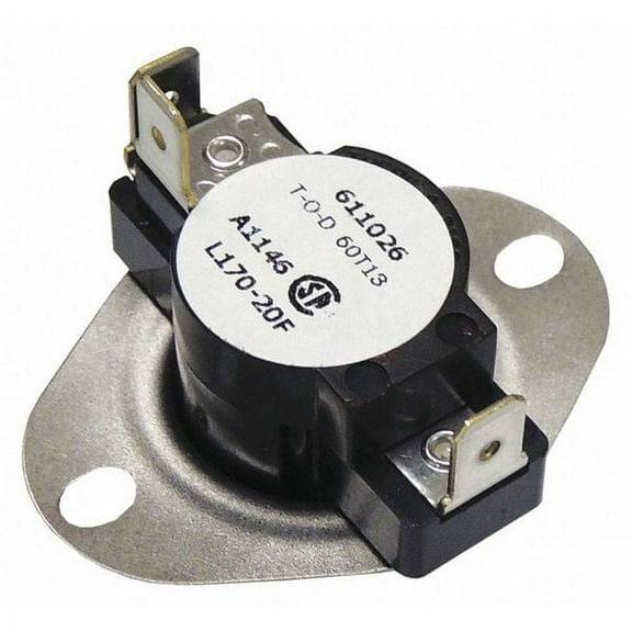 1PACK Supco LD170 Thermostat, 1-1/2" D, 2" W, 1" H, Element Type: Insertion