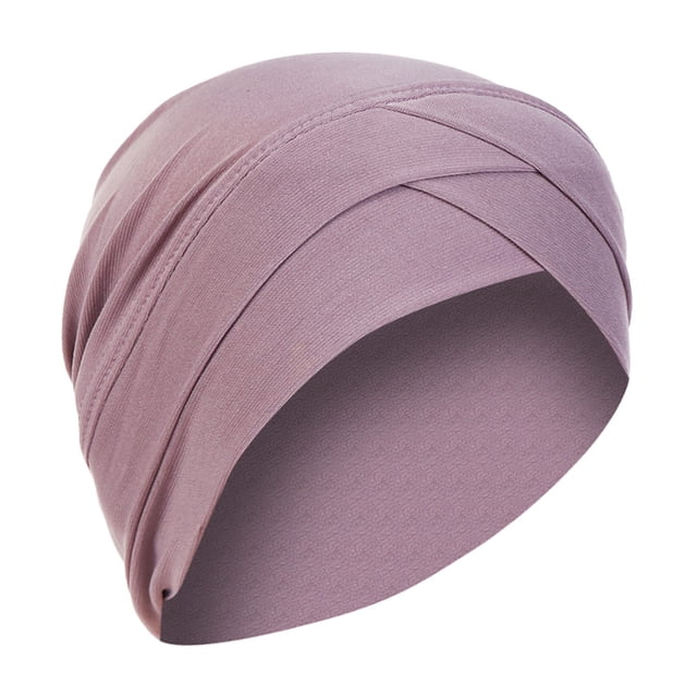 Women Solid India Hat Muslim Ruffle Cancer Chemo Beanie Turban Wrap Scarf Cap